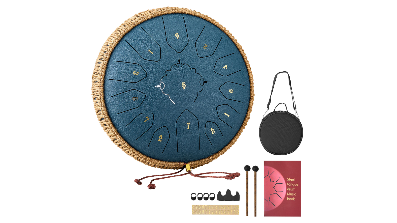 Vevor 13-Note C Major Steel Tongue Drum - 30.5cm
