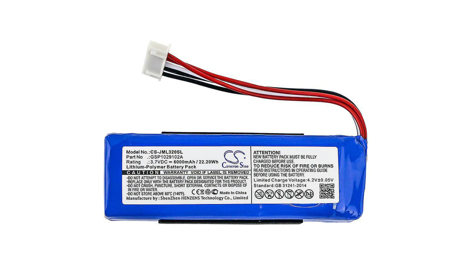 BatteryMate GSP1029102A Compatible Battery for JBL Charge 2016
