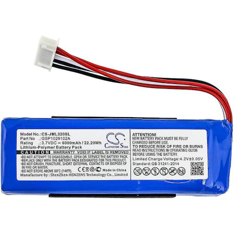 BatteryMate GSP1029102A Compatible Battery for JBL Charge 3 2016 Portable Bluetooth Speaker