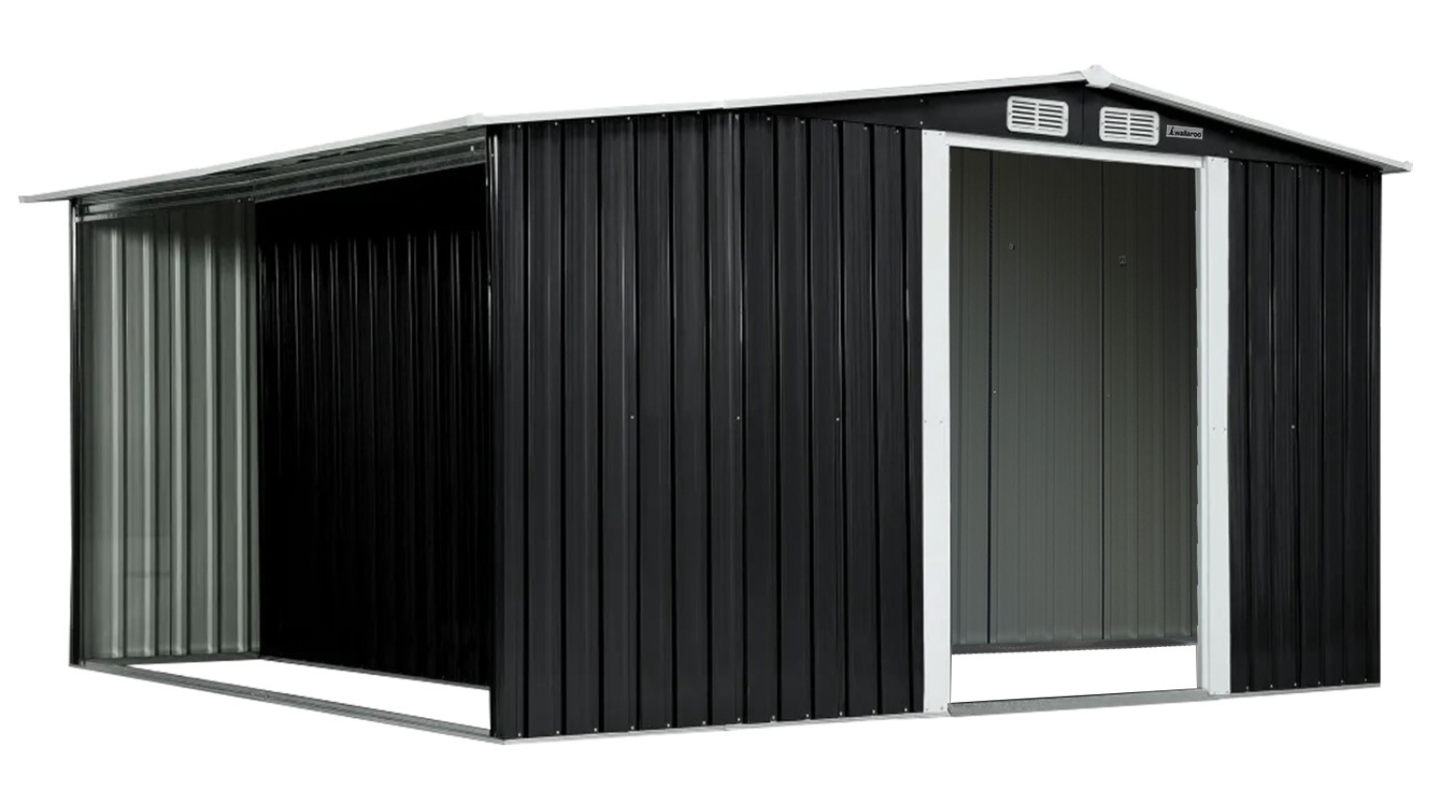 Wallaroo 10x8ft Garden Shed Storage - Black