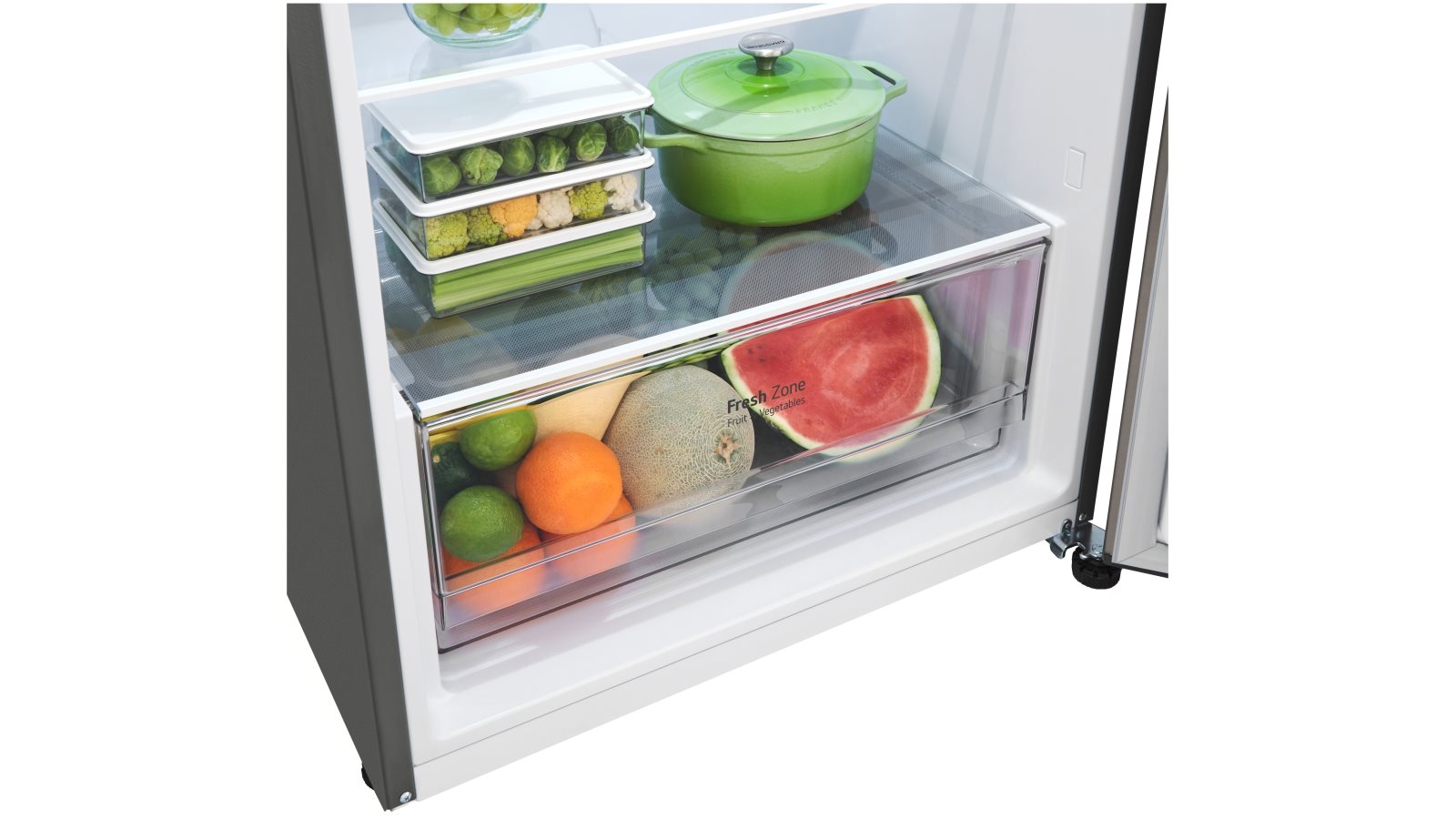 LG 375L Top Mount Fridge with Door Cooling+ Stainless Harvey Norman