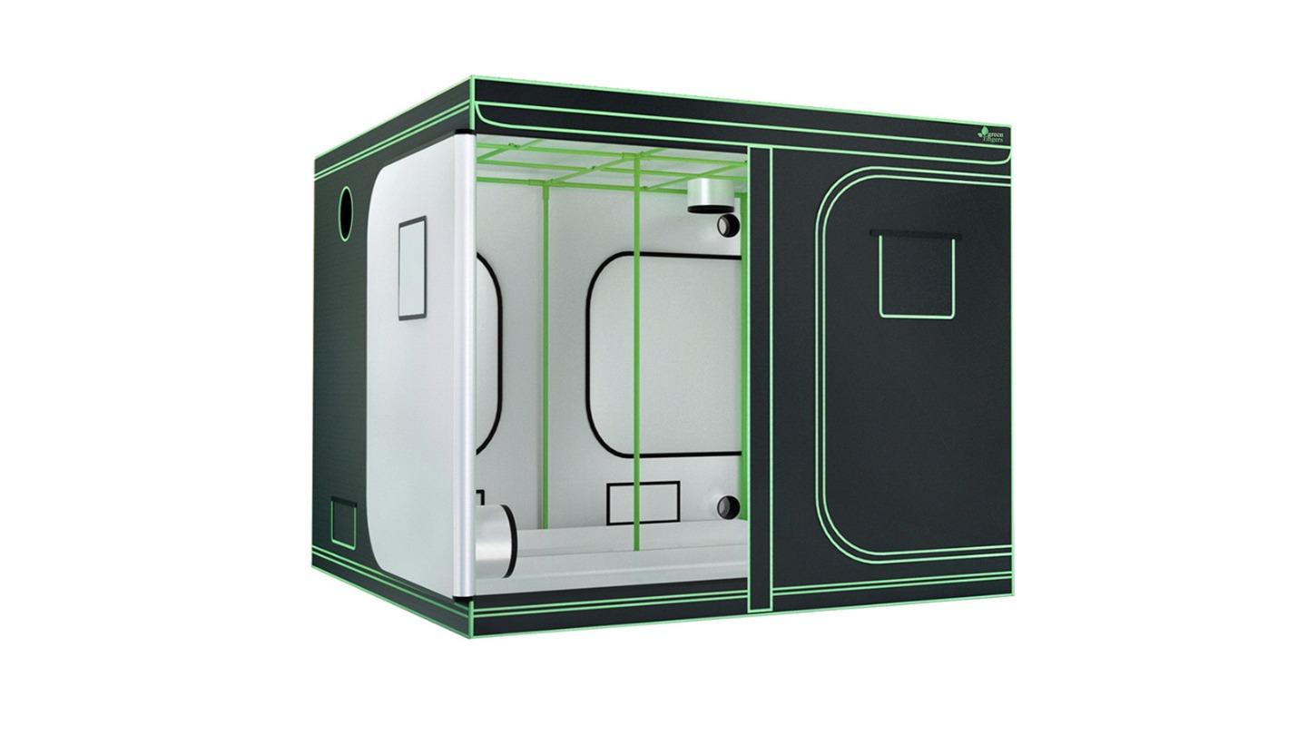 Greenfingers Grow Tent Kits 240x240x200cm Hydroponics Black