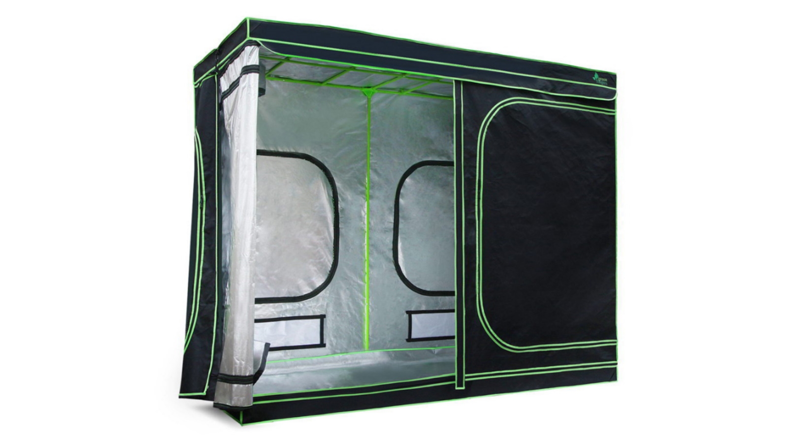 Green Fingers 280cm Hydroponic Grow Tent - Black/Green