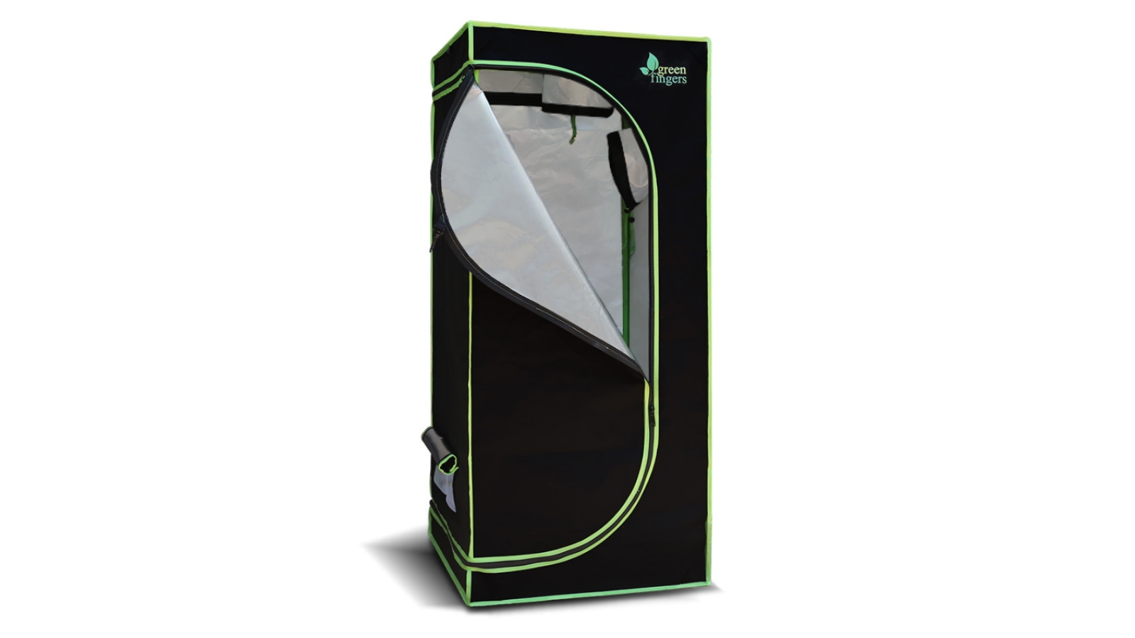 Green Fingers 80cm Hydroponic Grow Tent - Black/Green