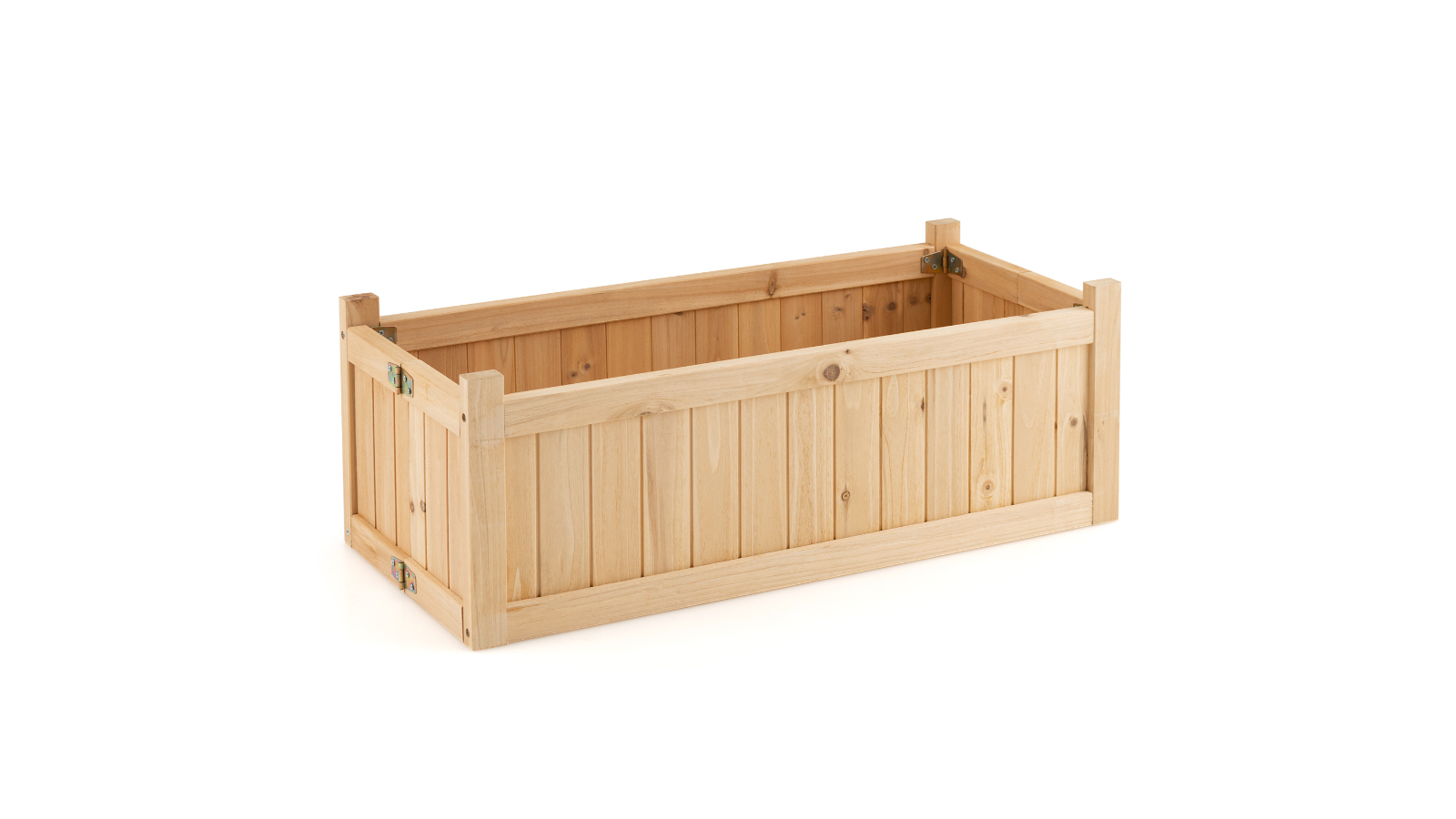 Costway Folding Wooden Raised Garden Bed Planter Box
