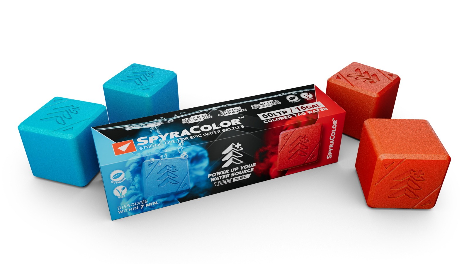 SpyraColors Water Blaster Dye - Red/Blue
