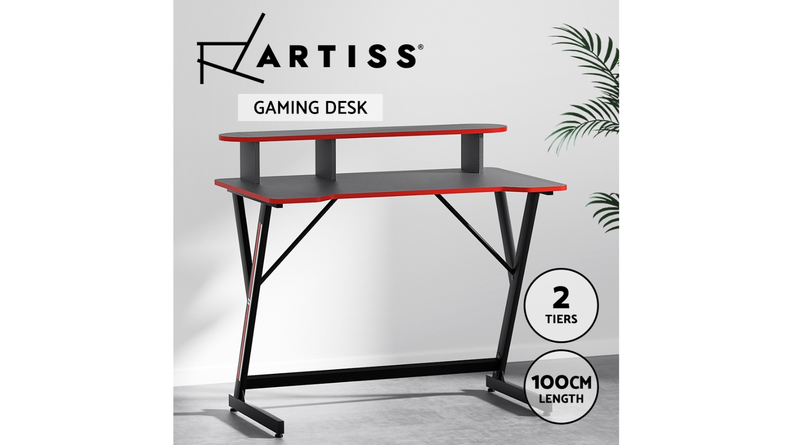 ARTISS Gaming Computer Desk 100cm Harvey Norman