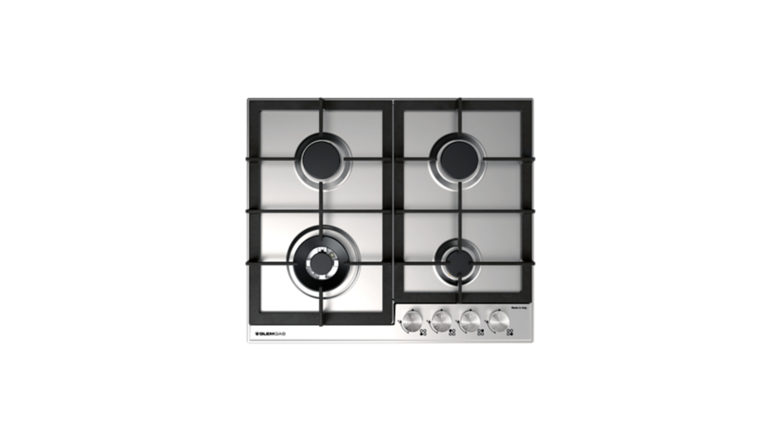 Glem Gas 60cm 4 Burner Gas Cooktop - Stainless Steel
