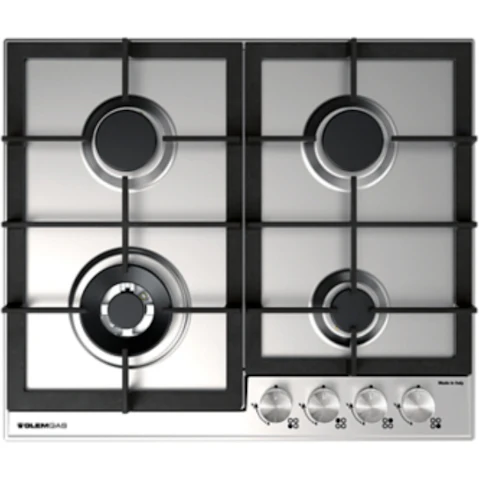 Glem Gas 60cm 4 Burner Gas Cooktop - Stainless Steel