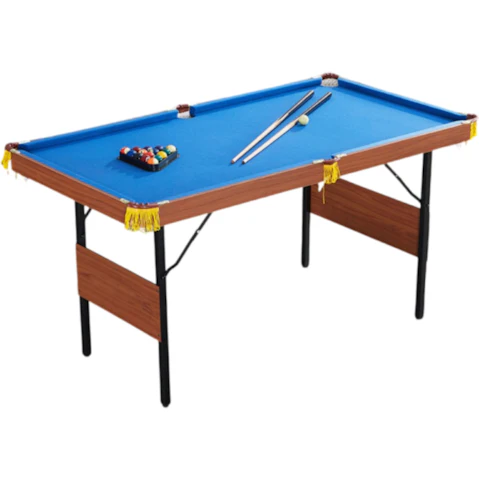 TopOne Sports Foldable Pool/Billiard Table with Accessories Package - 1.37metre