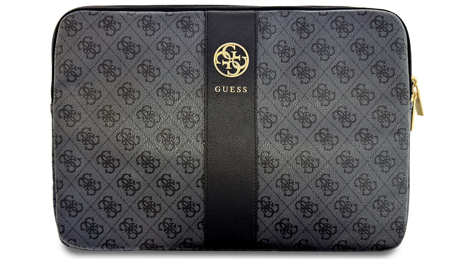Guess 4G PU Leather 14-inch Laptop Sleeve - Black