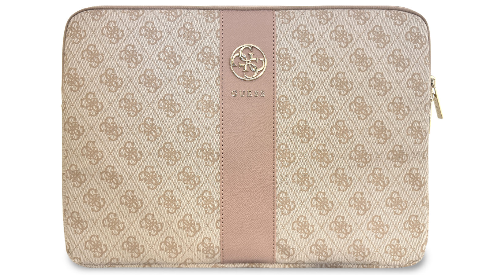 Guess 4G PU Leather 14-inch Laptop Sleeve - Pink