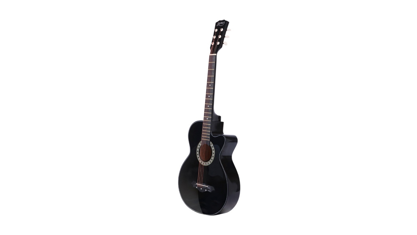 Alpha 38-inch Wood Acoustic Guitar Capo - Black