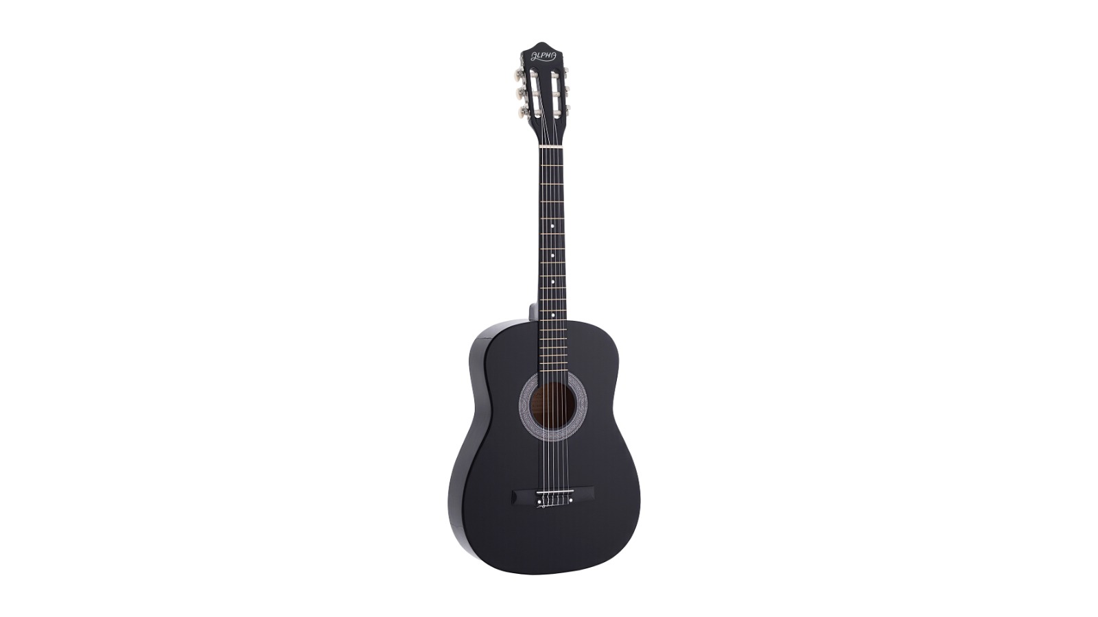 Alpha 38inch Classical Acoustic Guitar - Black