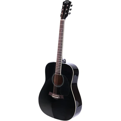 Alpha 41-Inch Wooden Acoustic Guitar - Black