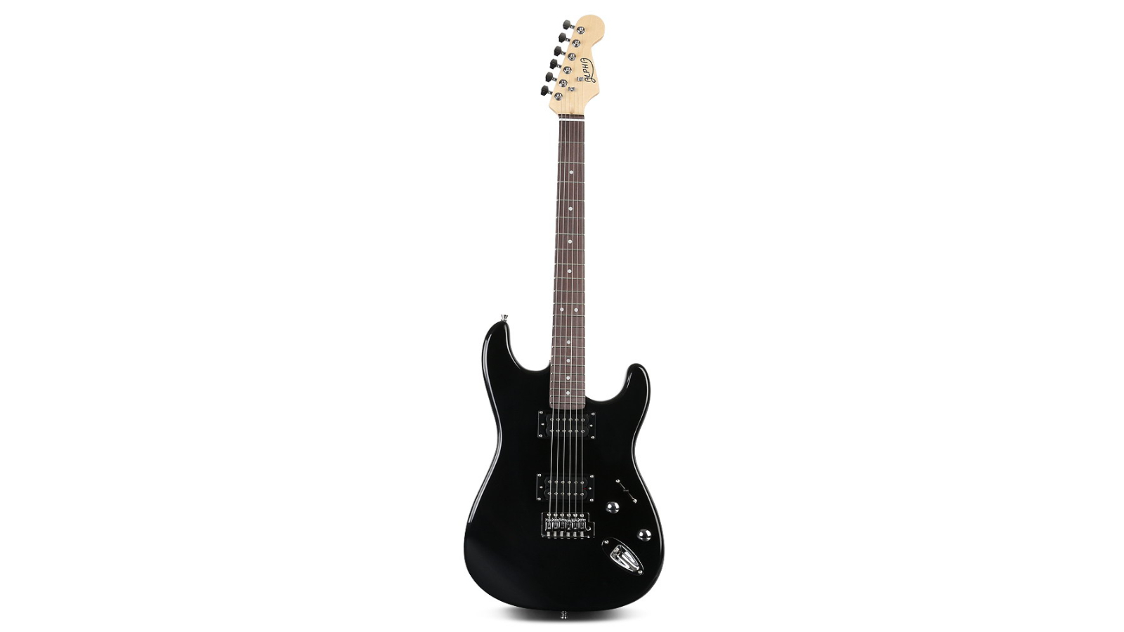 Alpha 41 Inch Electirc Guitar Humbucker Pickup Switch Full Size Black