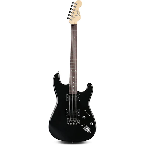 Alpha 41 Inch Electirc Guitar Humbucker Pickup Switch Full Size Black