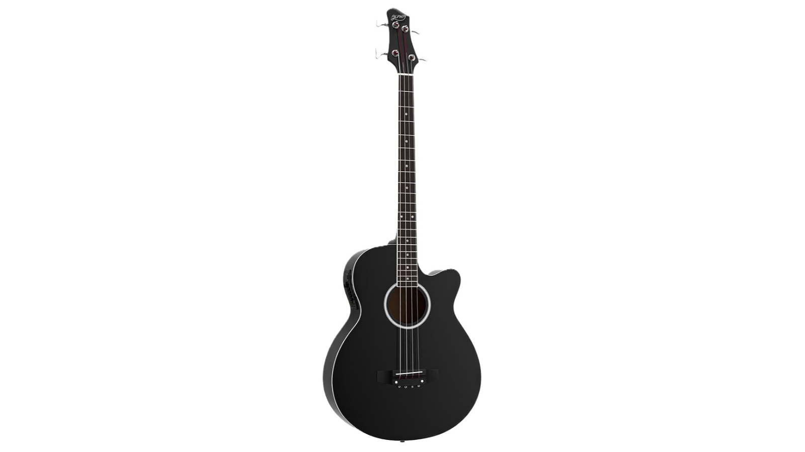Alpha 43inch Acoustic Bass Guitar - Black