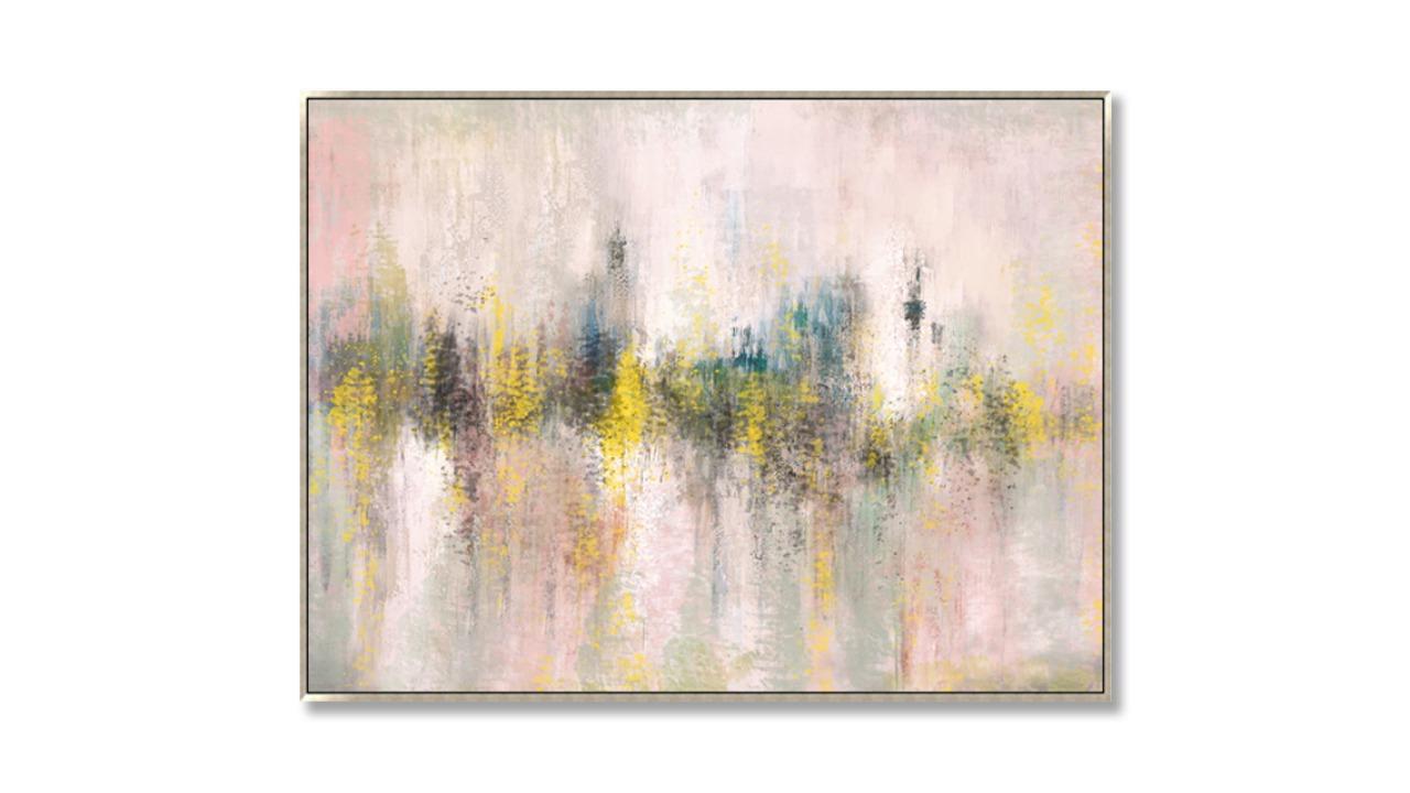 All 4 Kids 019 Modern Abstract Oil Hand Painted Wall Art with Frame - 80 x 80cm