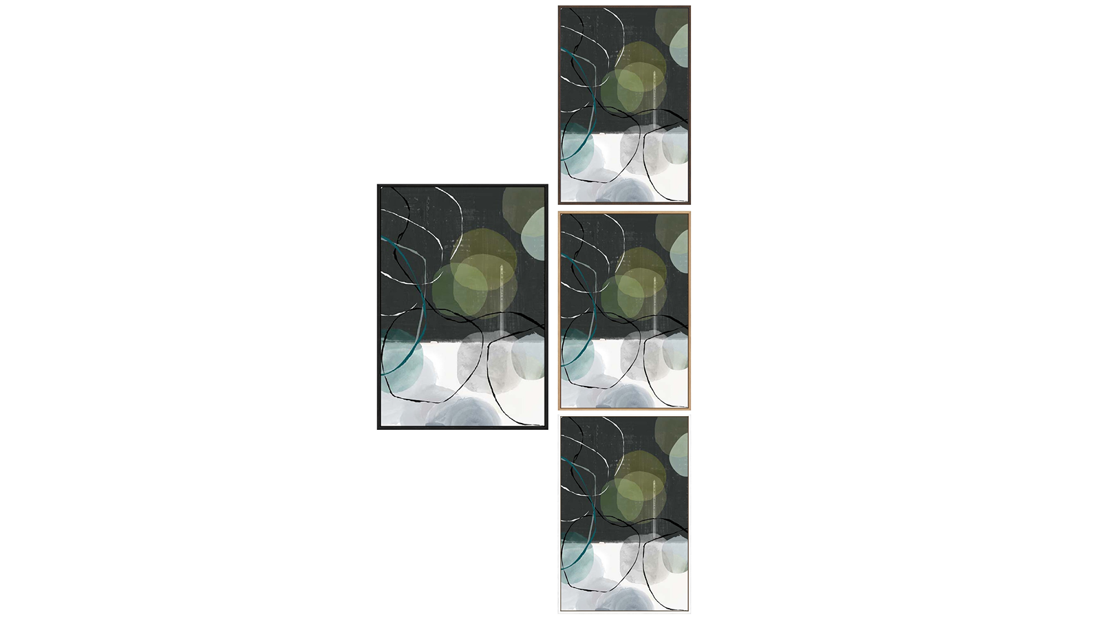 La Grolla Symphony of Abstract Circles II Gallery Wall Art