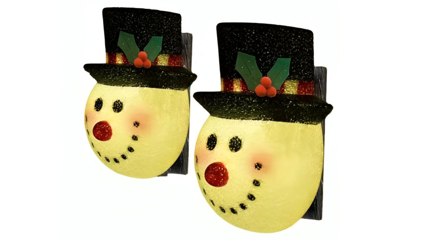 TM Christmas Porch Light Shade Dazzling Duo