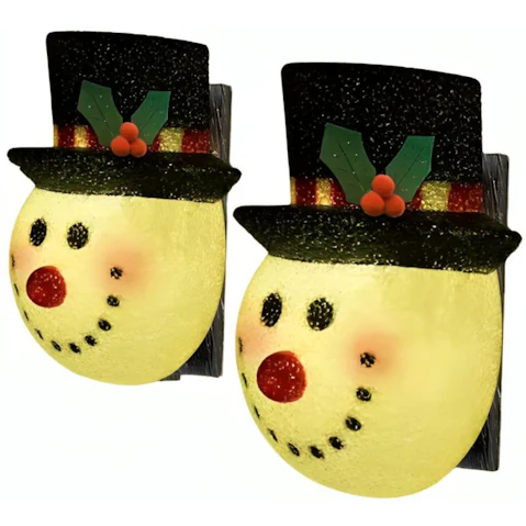 TM Christmas Porch Light Shade Dazzling Duo