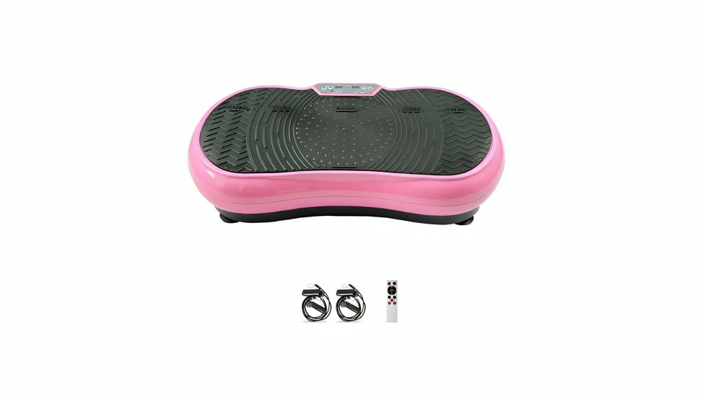 Eilison Vibration Platform Machine Fitness Exercise Whole Body Gym Plate - Pink