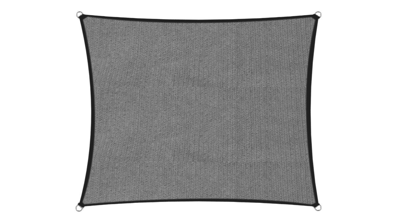 Wallaroo Grey Outdoor Shade Sail Rectangle Canopy - 4 x 6metre