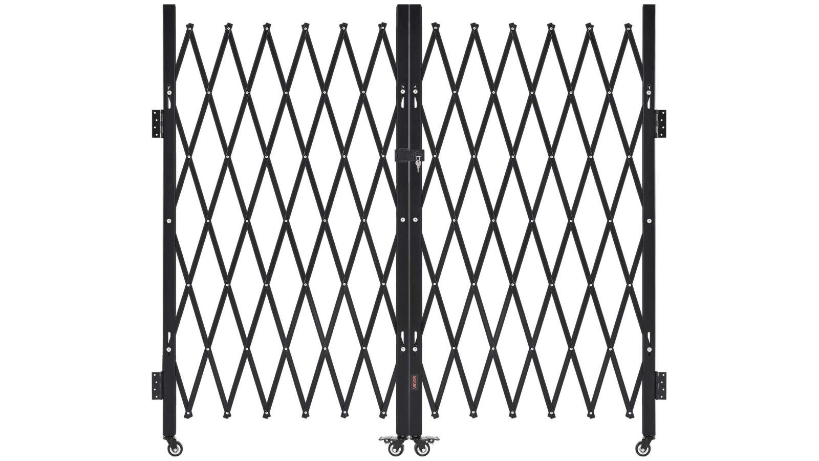 Vevor 320 x 160cm Double Folding Security Lockable Scissor Gate