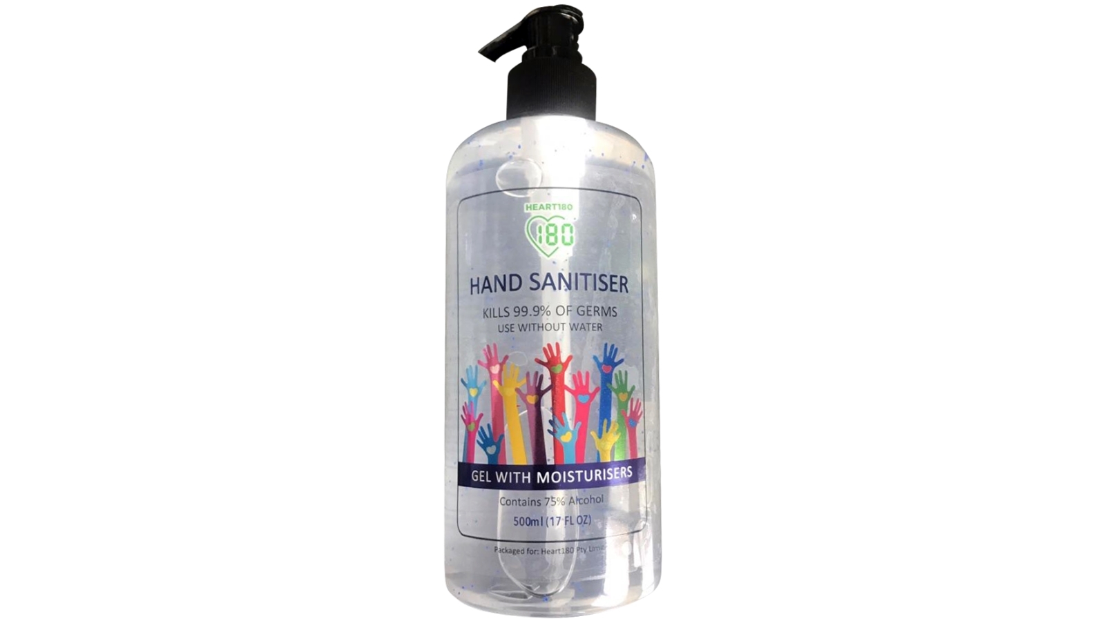 Heart180 500ml Hand Sanitiser