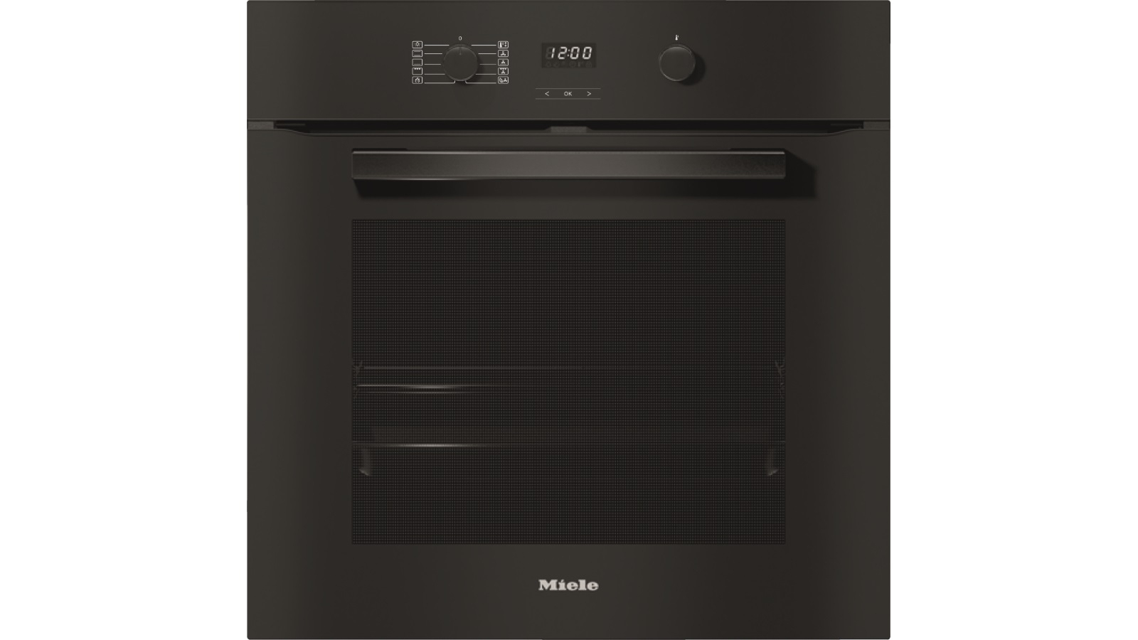 Miele H 2860 BP Vitroline 600mm Pyrolytic Oven Obsidian Black