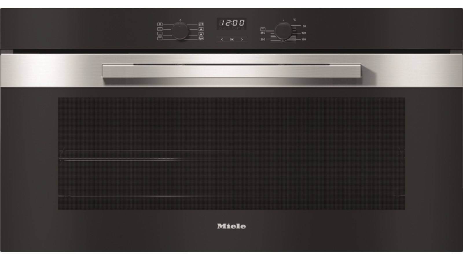 Miele H 2890 B Pureline 900mm Oven Clean Steel Harvey Norman