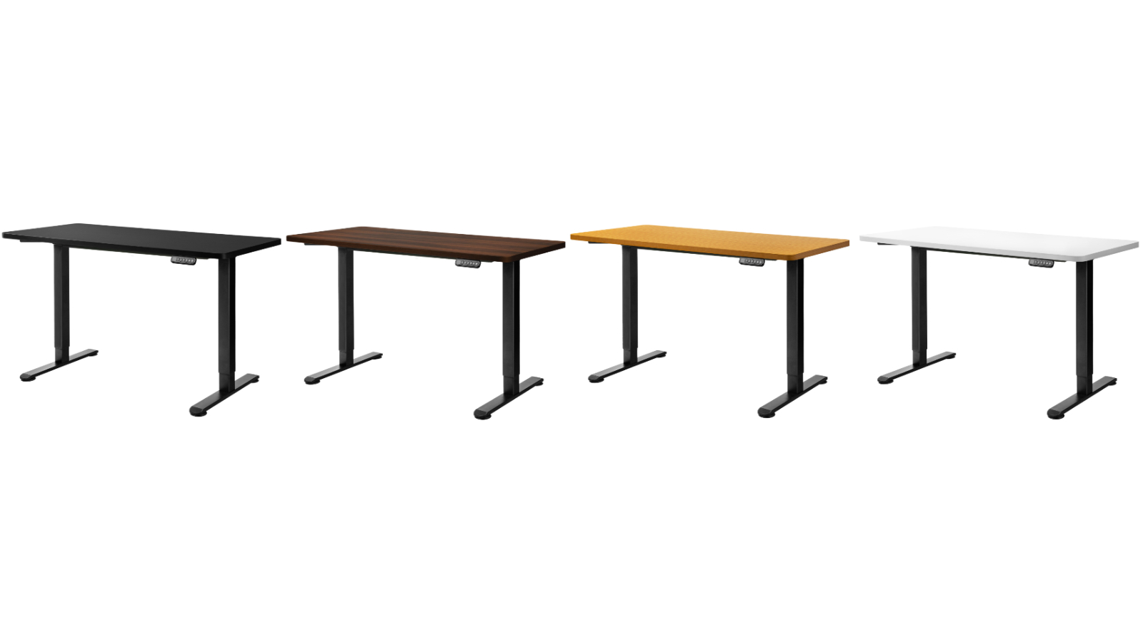 Levede 120cm Dual Motor Adjustable Height Black Frame Office Desk
