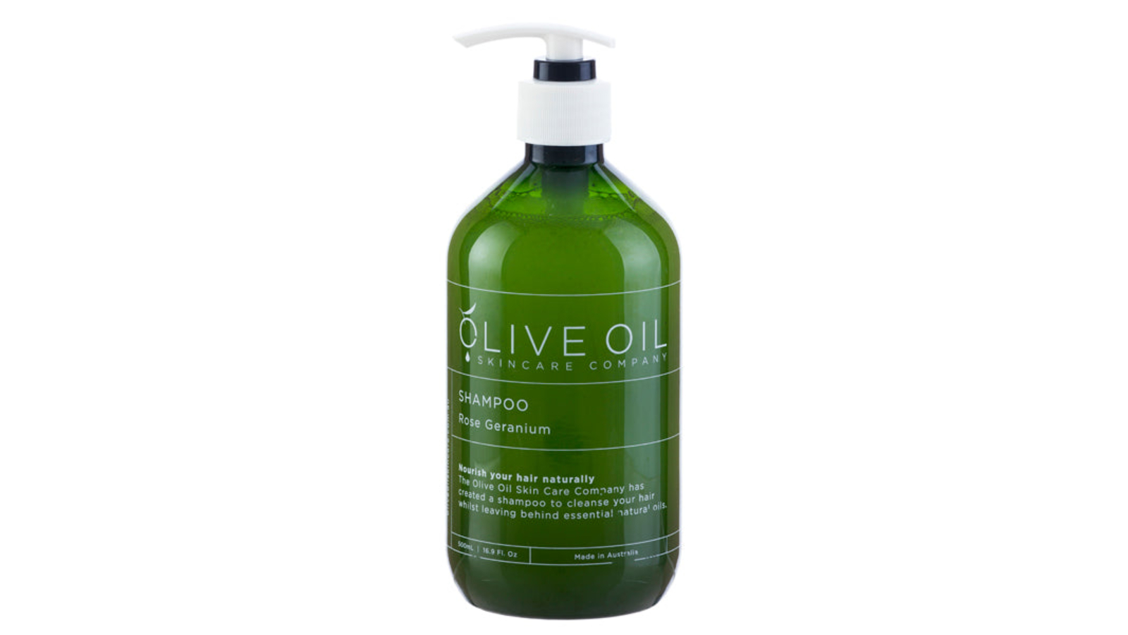 Olive Oil Skin Care Company Rose Geranium 500ml Shampoo 