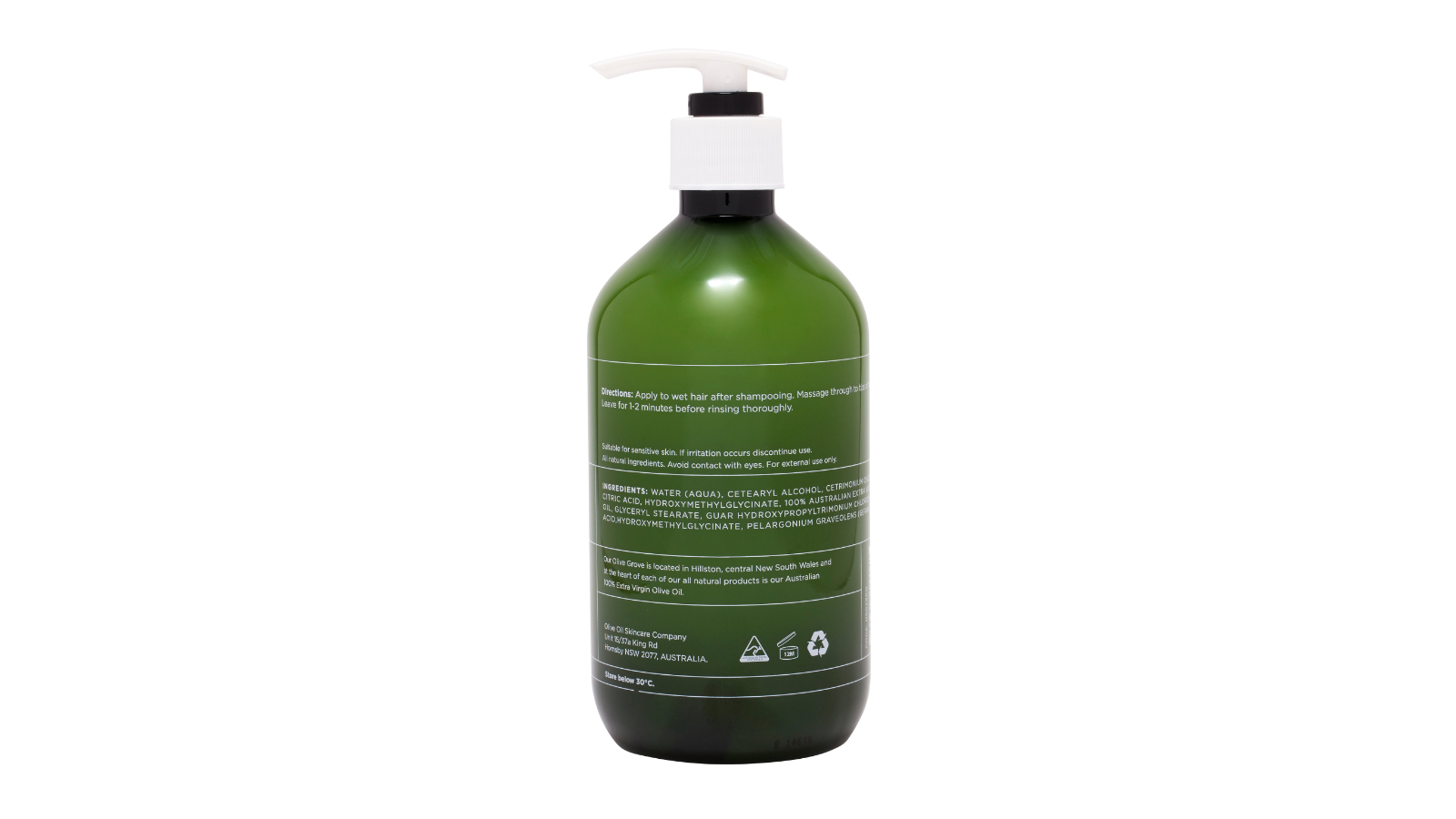 Olive Oil Skin Care Company Rose Geranium 500ml Conditioner 