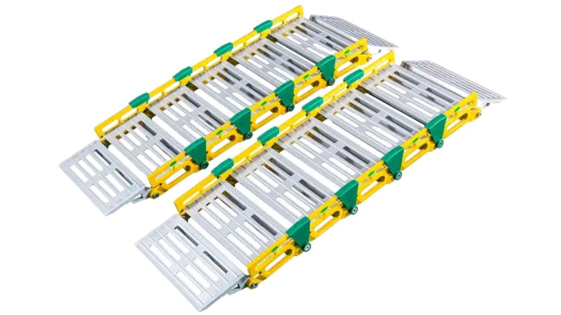 Gilani Engineering Portable Aluminum Wheelchair Rolling Ramp - 90cm