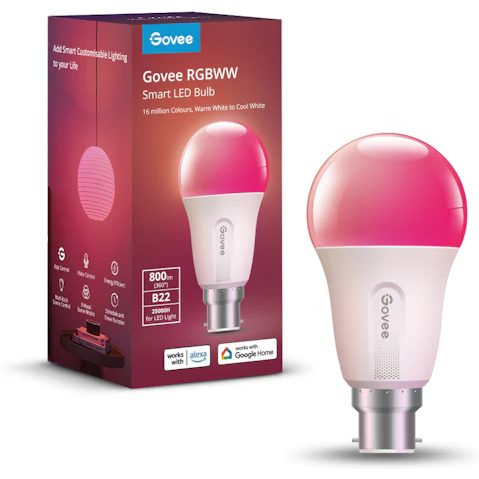 Govee E27 Wi-Fi and Bluetooth Smart Light Bulb
