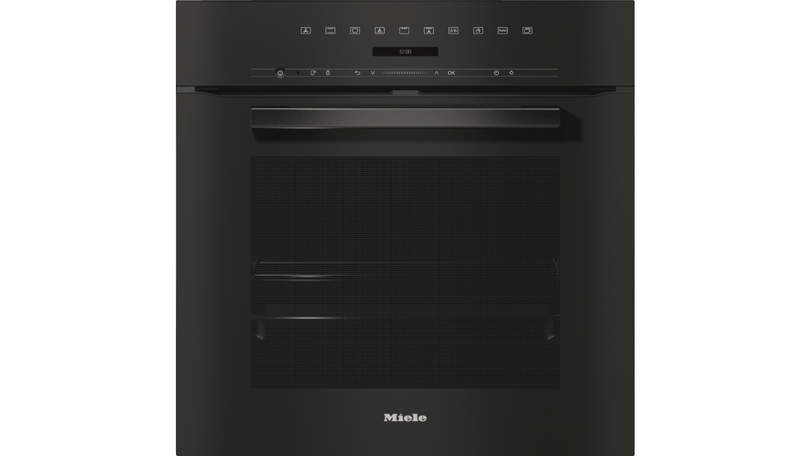 Miele H 7264 BP Vitroline 600mm Pyrolytic Oven - Obsidian Black ...