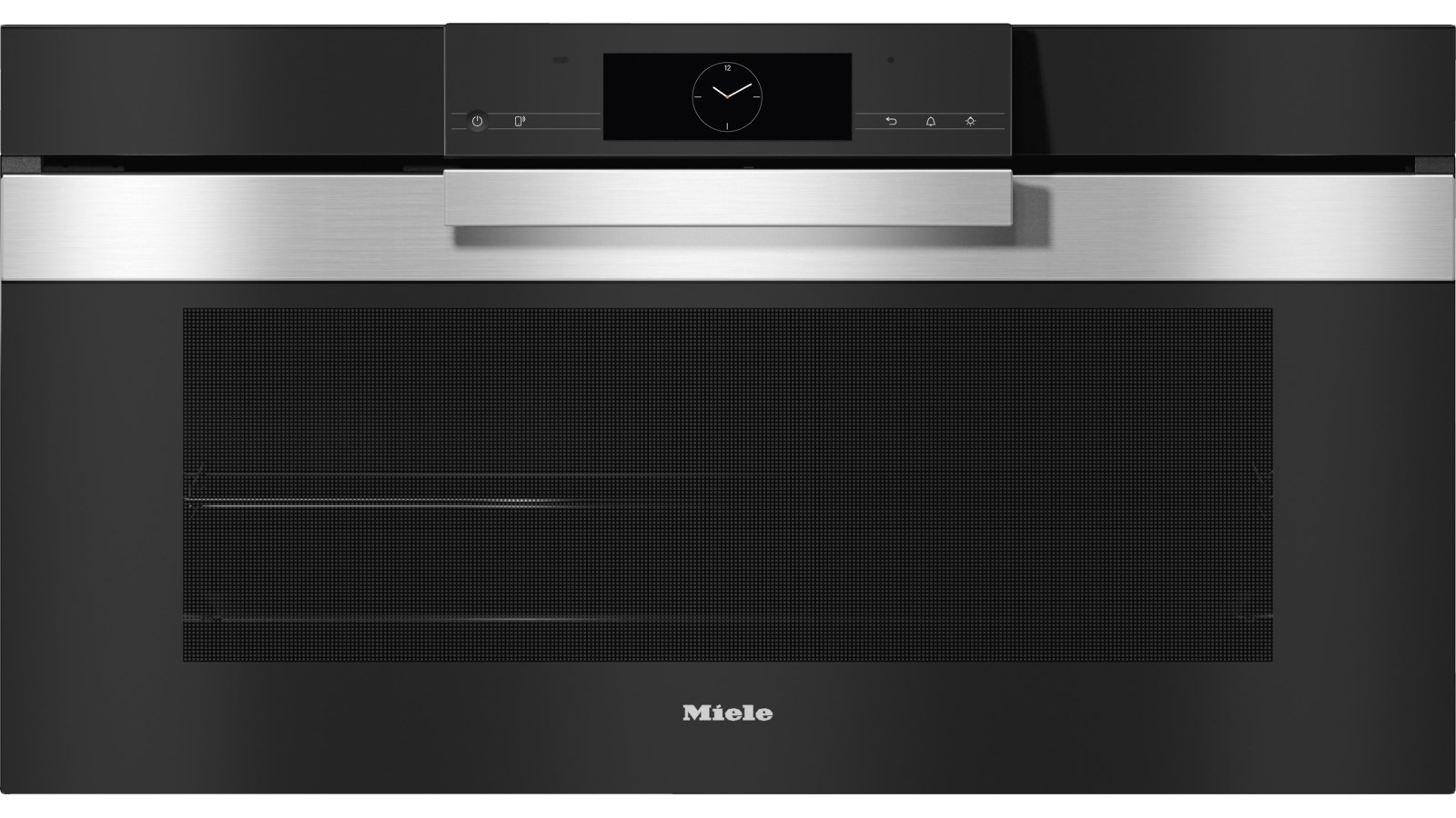 Miele H 7890 BP Pureline 900mm Pyrolytic Oven - Clean Steel