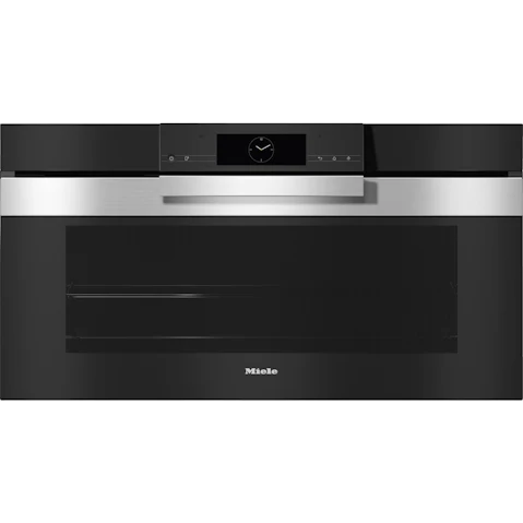 Miele H 7890 BP Pureline 900mm Pyrolytic Oven - Clean Steel