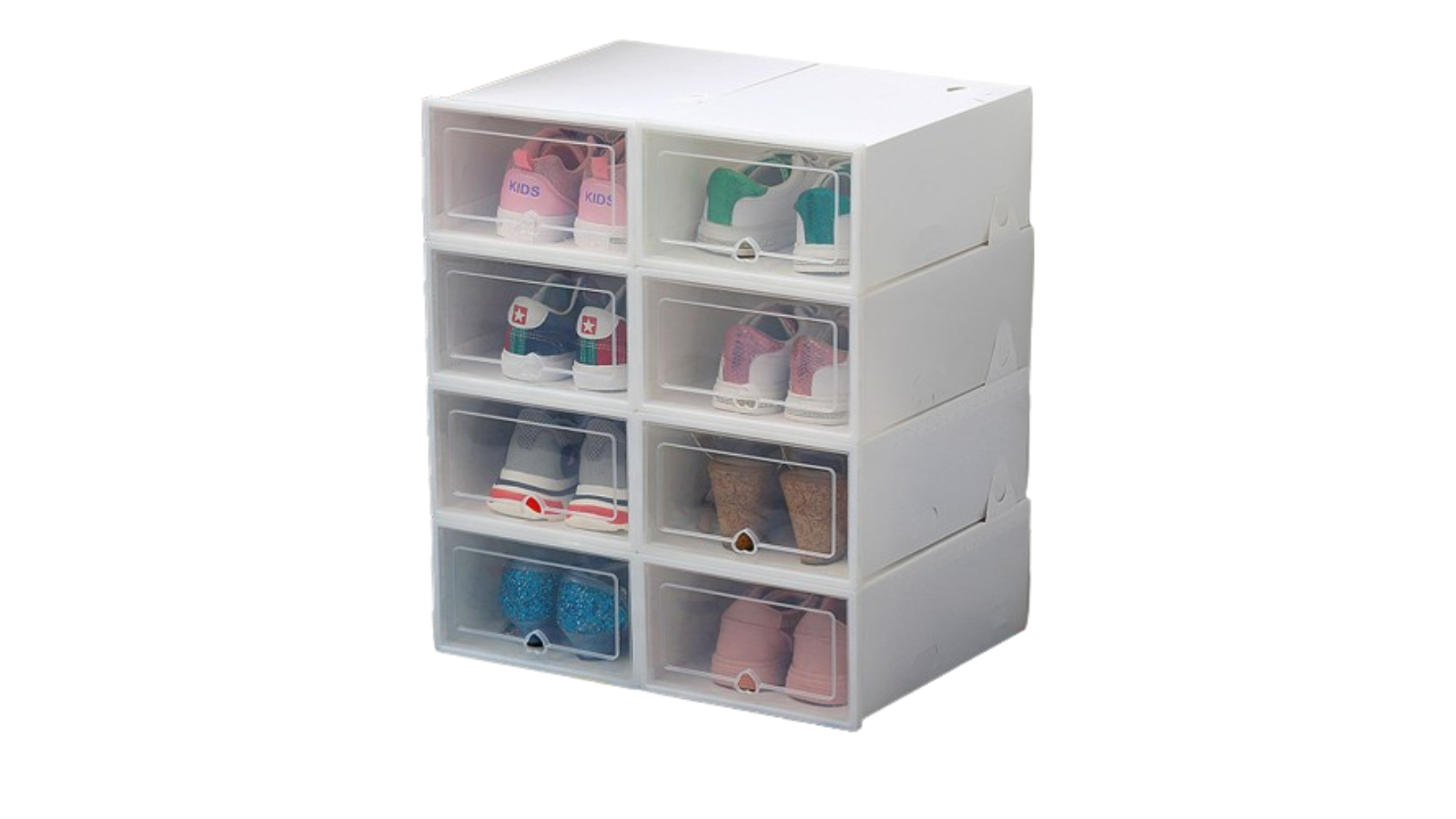 NNEOBA Transparent Shoe Storage Organizer