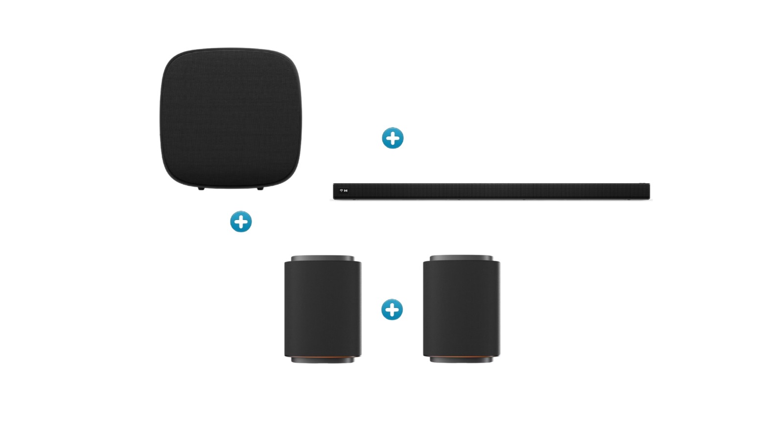 LG Sound Suite H7 Soundbar with W7 Wireless Subwoofer plus 2x M7 Wireless Speaker Package