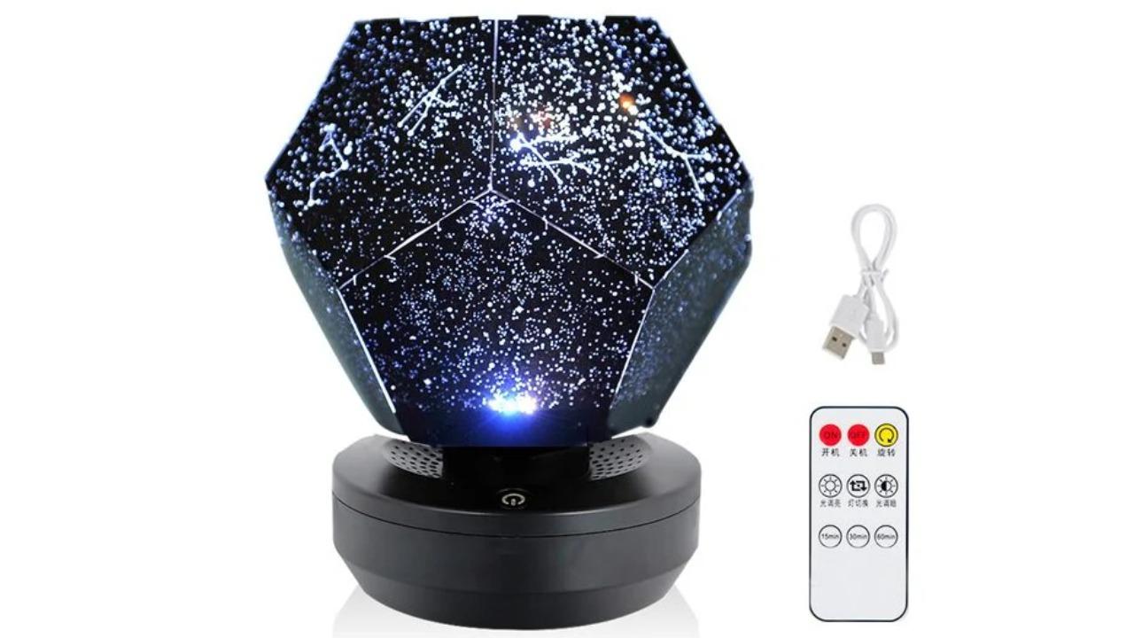 NNEOBA Rechargeable Galaxy Projector Night Star Light Lamp