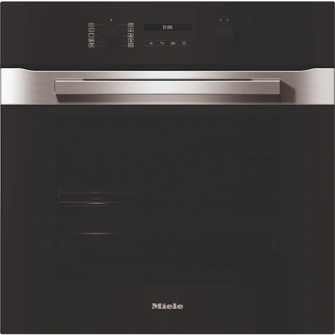 Miele H 2861 BP PureLine 600mm Built-in Pyrolytic Oven with Airfry - Clean Steel