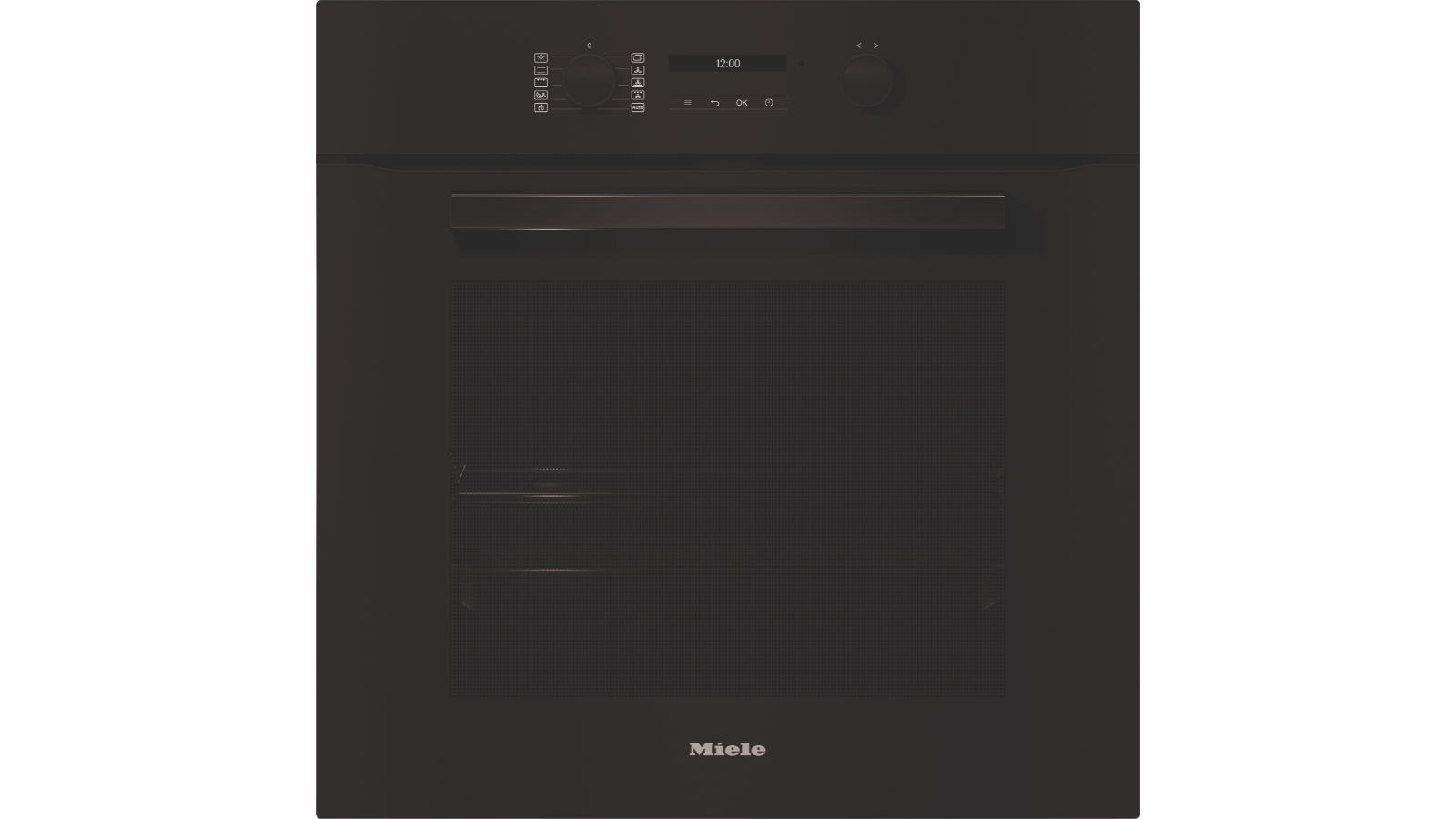 Miele H 2861 BP PureLine 600mm Built-in Pyrolytic Oven - Obsidian Black