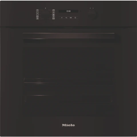Miele H 2861 BP PureLine 600mm Built-in Pyrolytic Oven - Obsidian Black