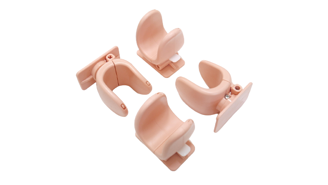 Appason 4 Piece Child Proof Safety Handle Door Lock - Apricot Pink