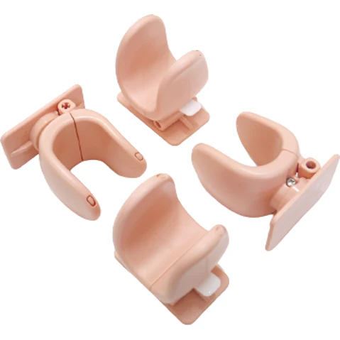 Appason 4 Piece Child Proof Safety Handle Door Lock - Apricot Pink