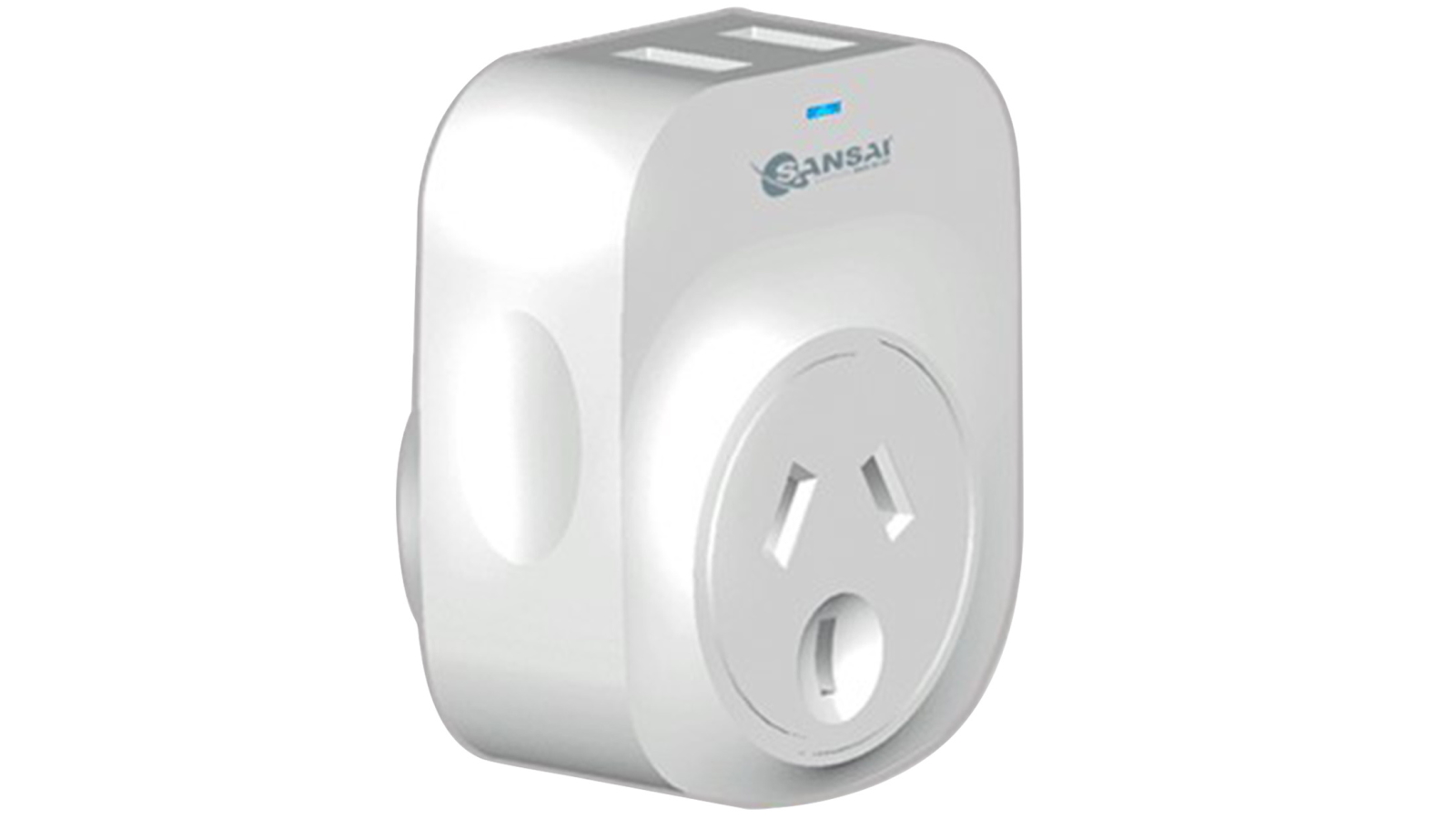 Sansai UK Travel Adapter with 2x USB Charging Outlets