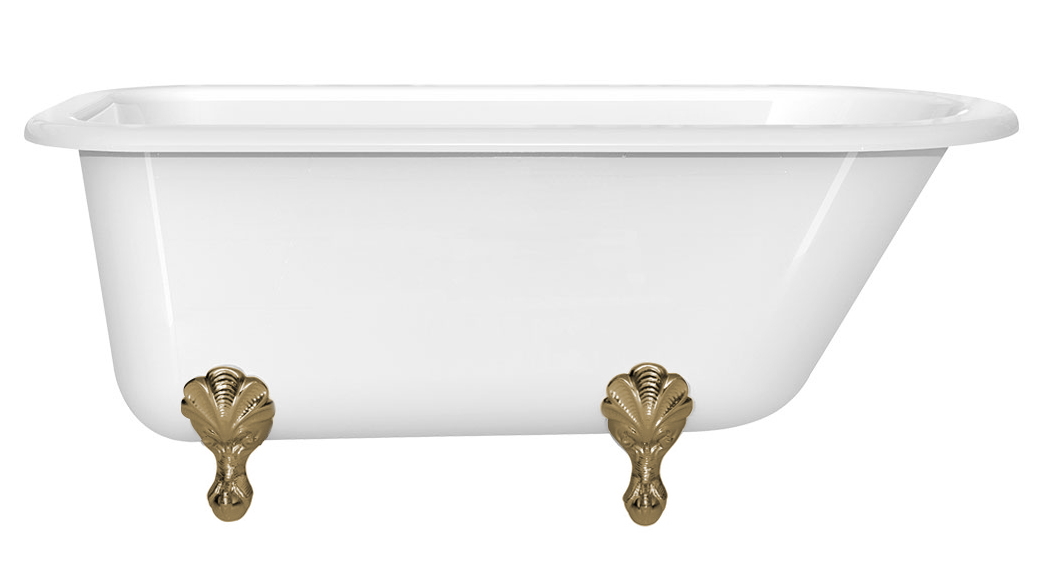 Victoria & Albert Hampshire 1500 Freestanding Bath with Polished Brass Feet